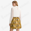 Song Brocade High-Waist Mini Skirt (Elastic Waist)