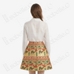 Song Brocade High-Waist Mini Skirt (Elastic Waist)