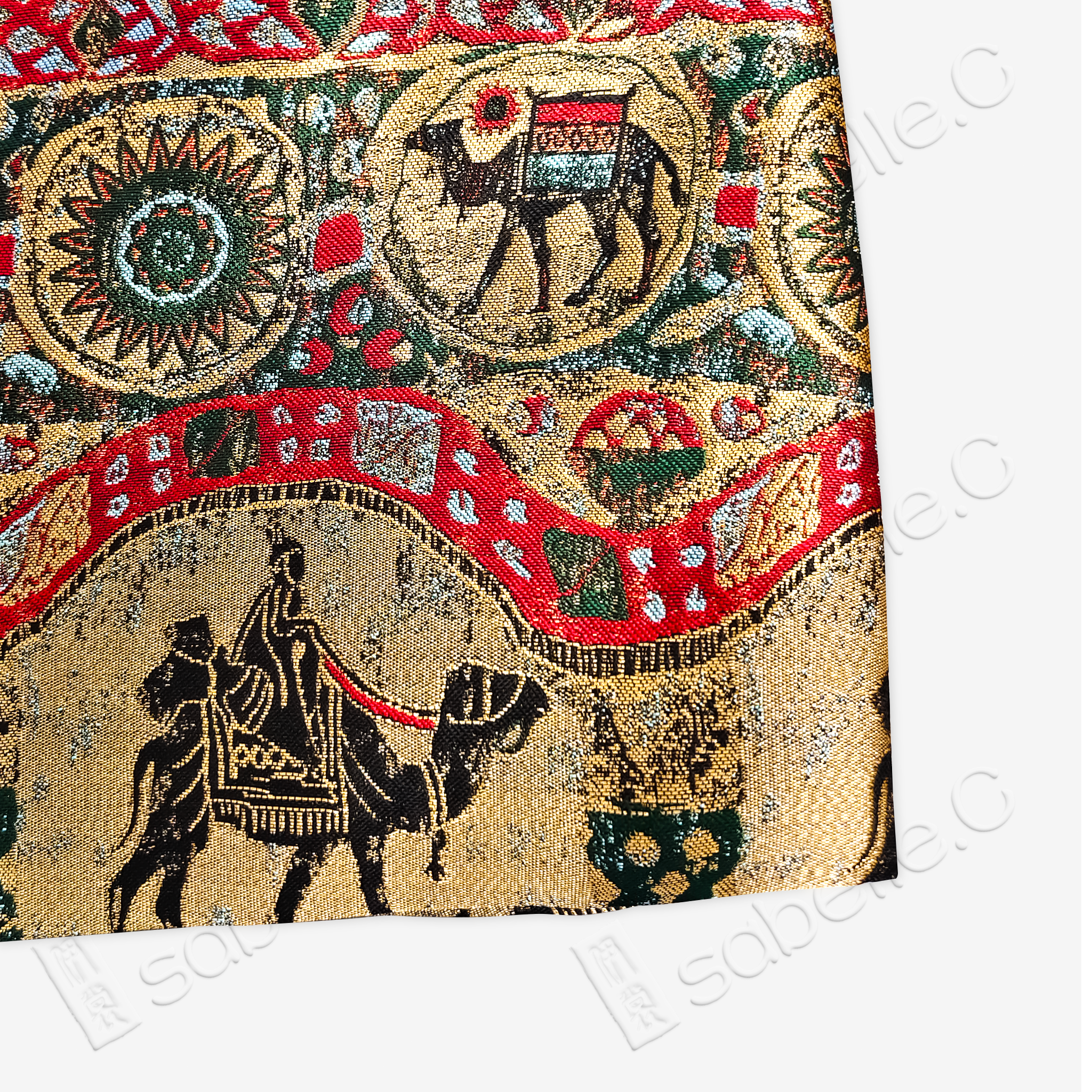 Song Brocade High-Waist Mini Skirt (Elastic Waist)