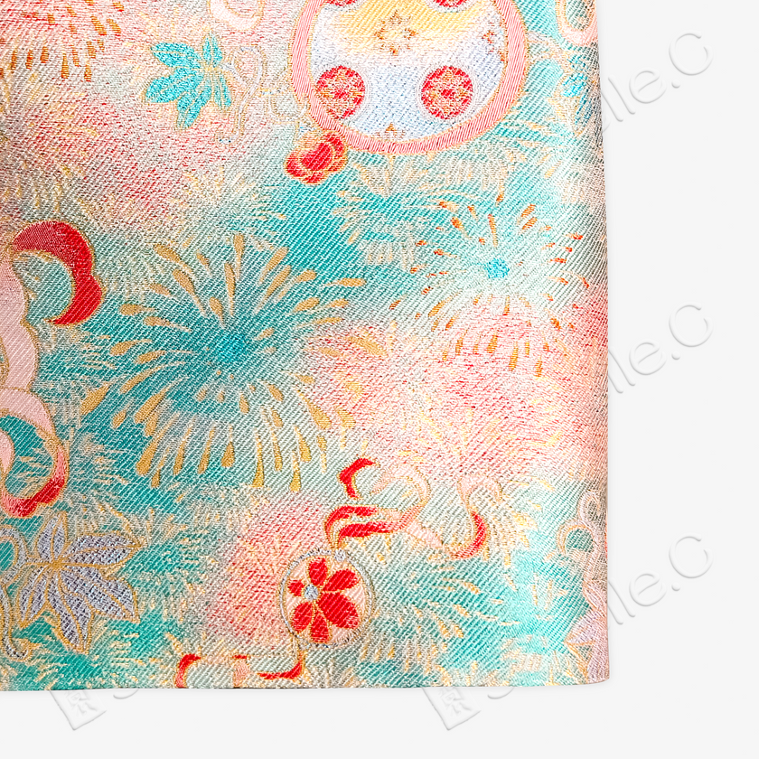 Song Brocade High-Waist Mini Skirt (Elastic Waist)