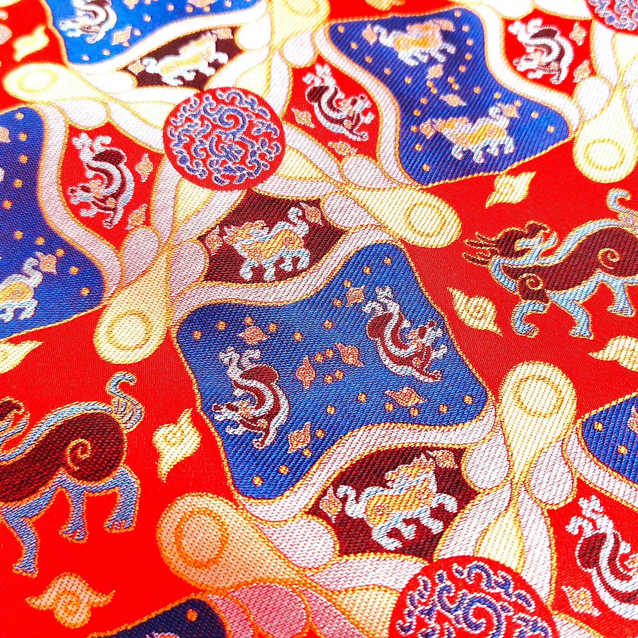 Song Brocade High-Waist Mini Skirt (Elastic Waist)