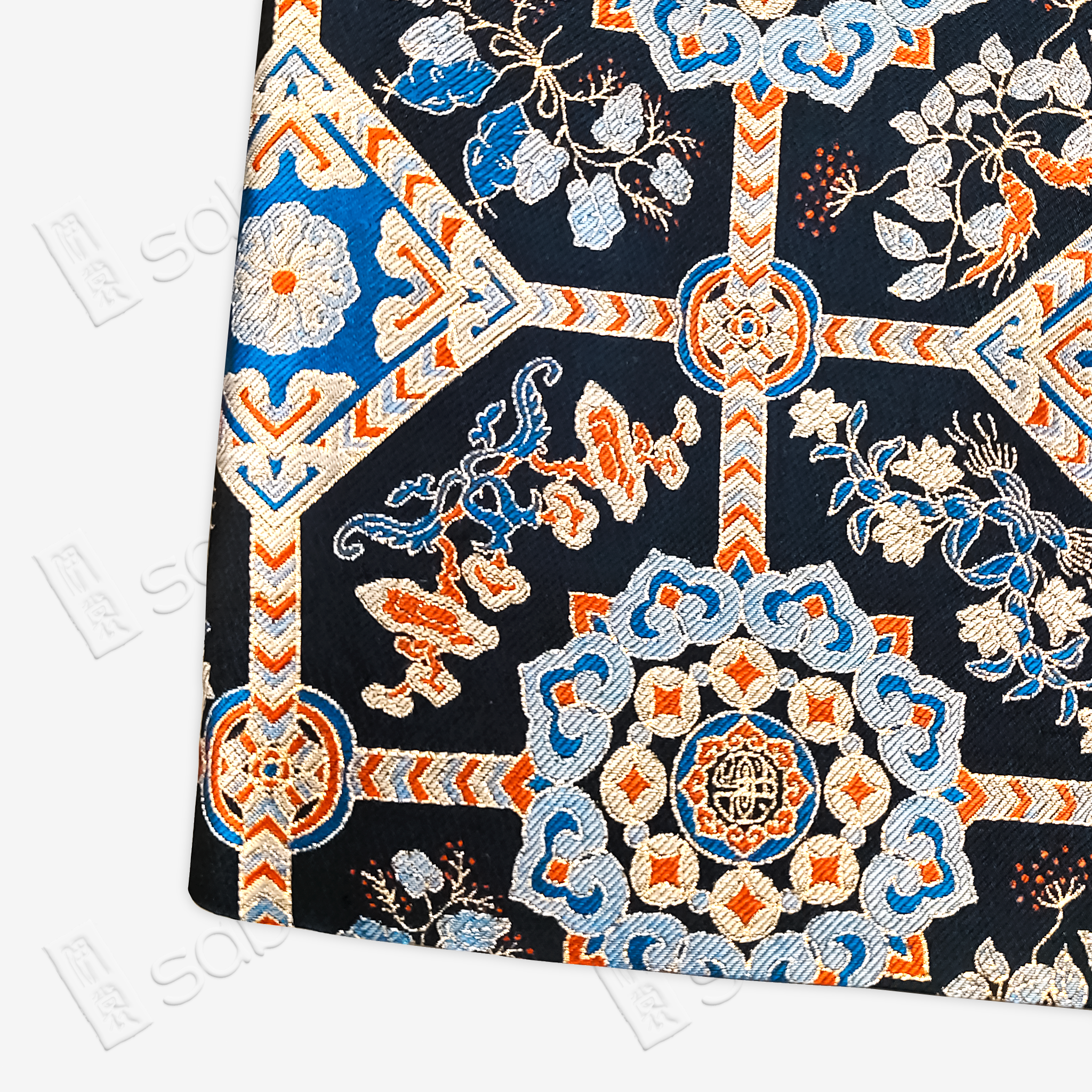 Song Brocade High-Waist Mini Skirt (Elastic Waist)