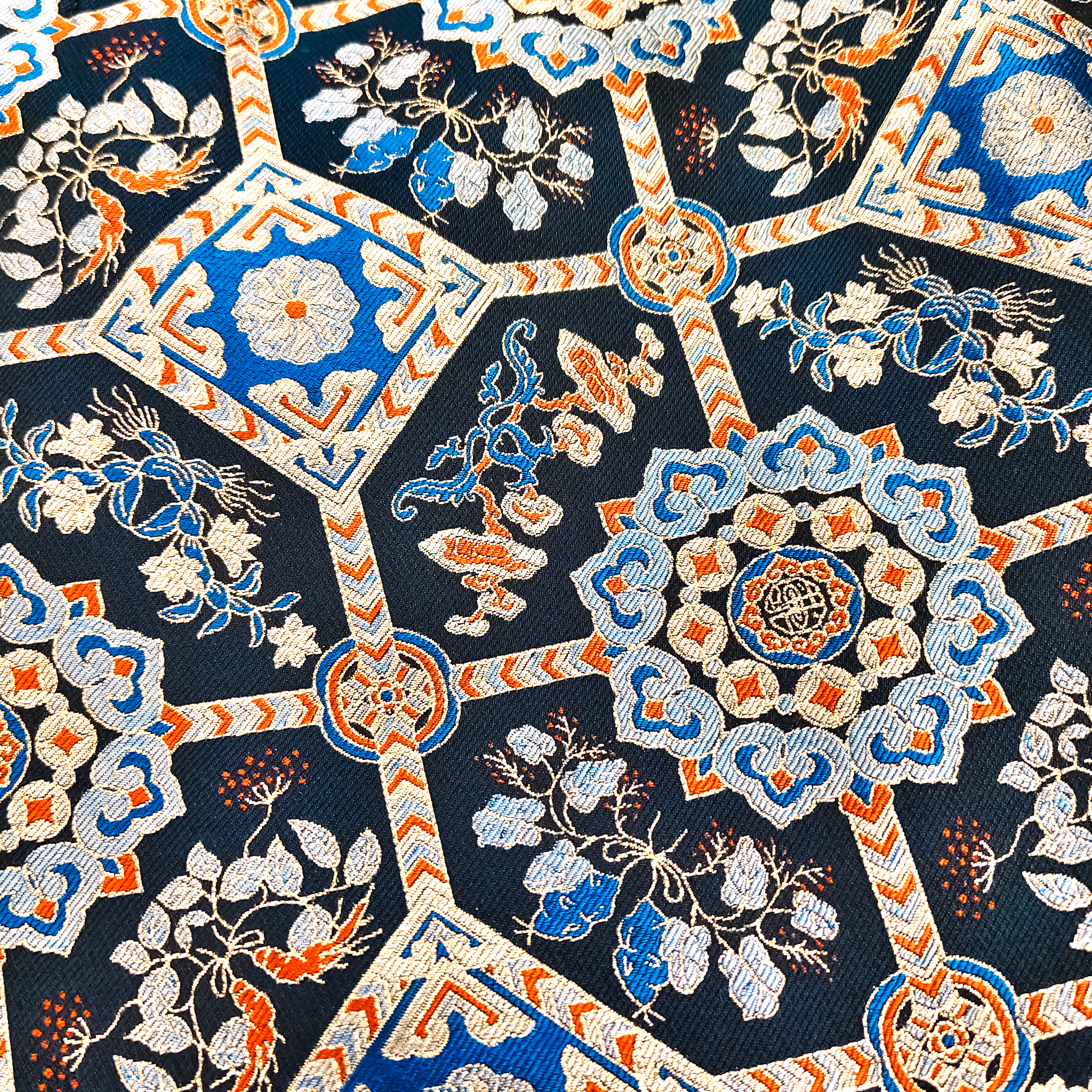 Song Brocade High-Waist Mini Skirt (Elastic Waist)