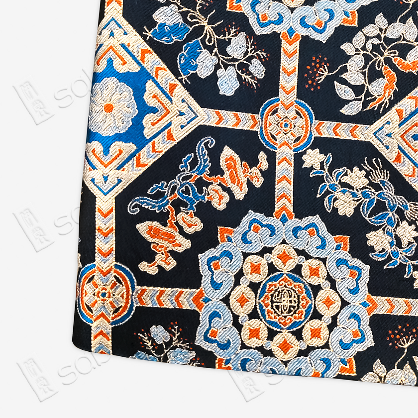 Song Brocade High-Waist Mini Skirt (Elastic Waist)