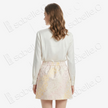 Song Brocade High-Waist Mini Skirt (Elastic Waist)
