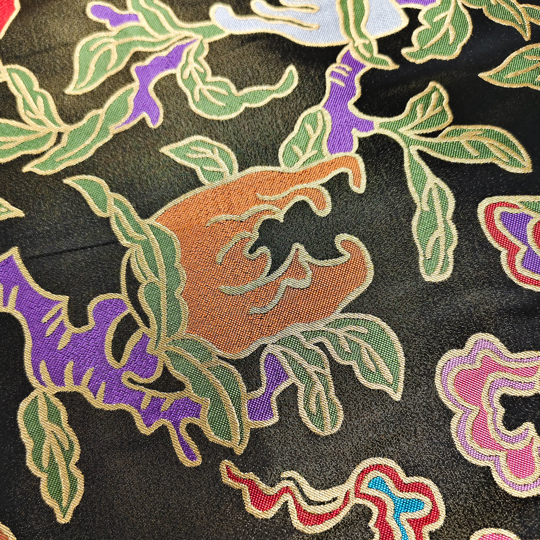 Song Brocade High-Waist Mini Skirt (Elastic Waist)