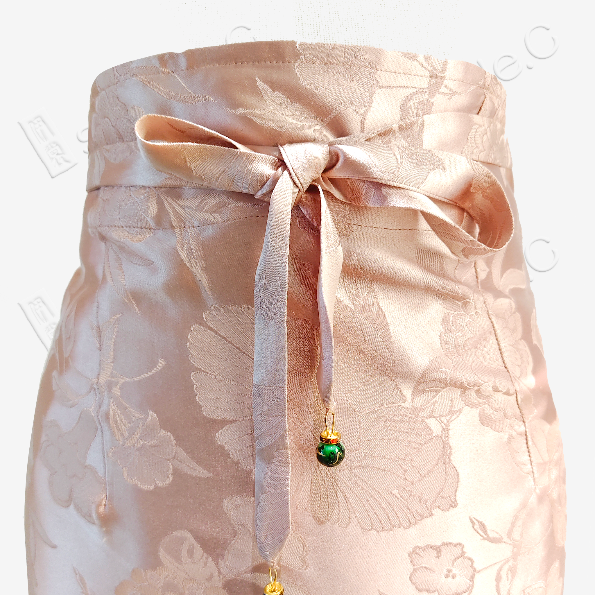 Silk Satin High-Waist Skirt (Elastic Waist)