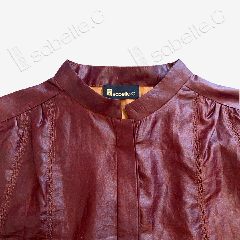 Gambiered Canton Silk Dress - 香雲紗連衣裙