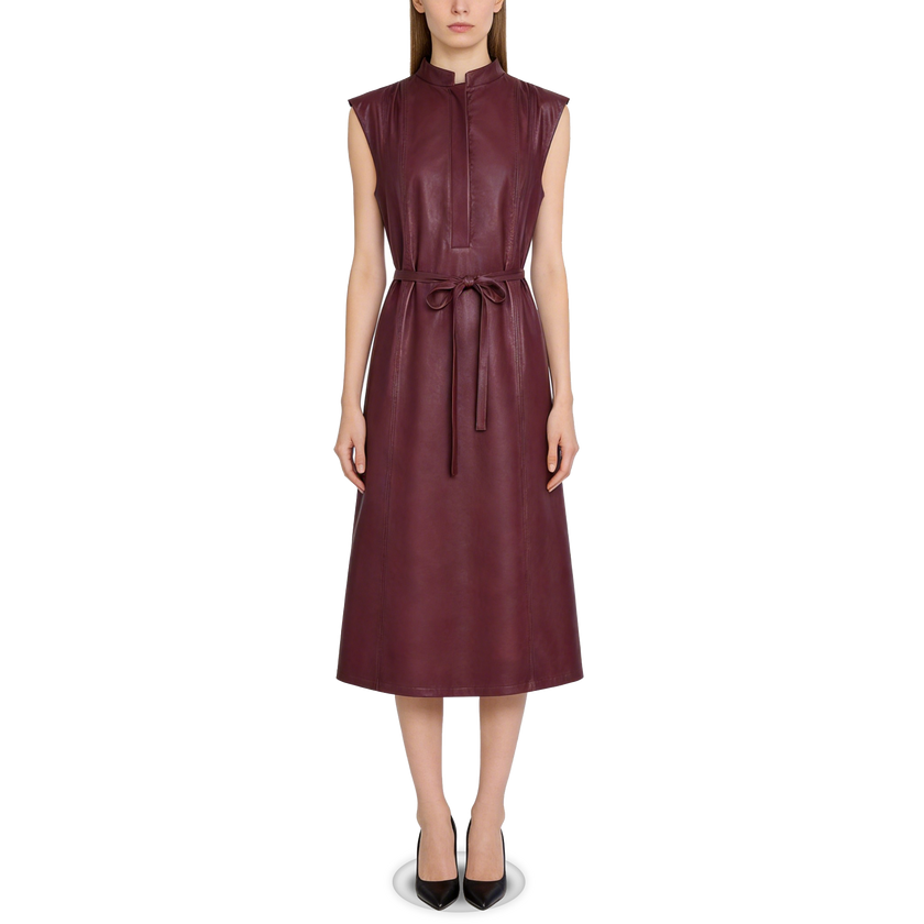 Gambiered Canton Silk Dress - 香雲紗連衣裙