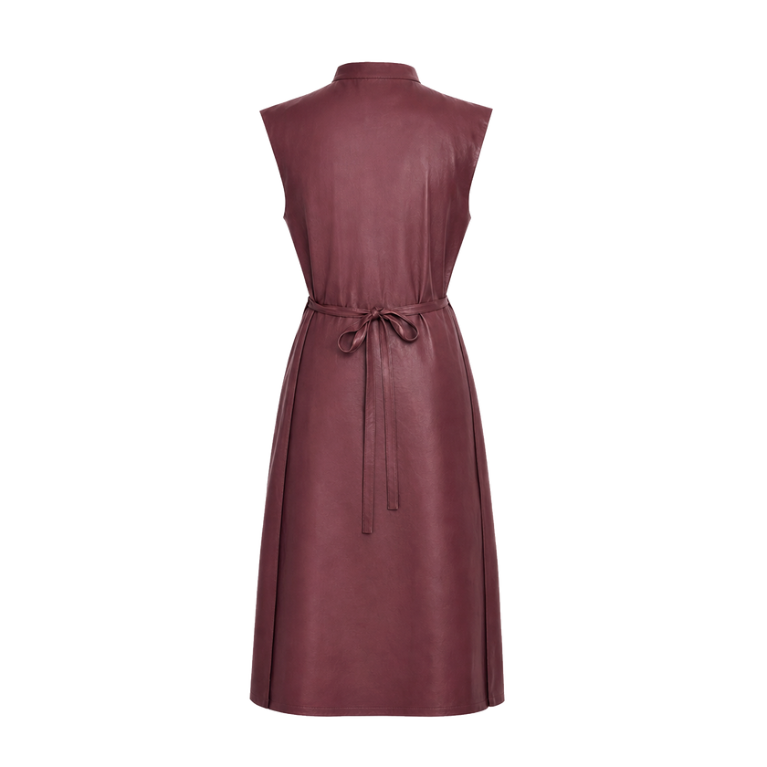 Gambiered Canton Silk Dress - 香雲紗連衣裙