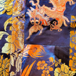Golden Dragon & Phoenix Patchwork Vintage Silk Dress - 鎏金龙凤古董真絲面料拼接吊帶裙