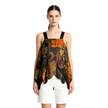 Golden Dragon & Phoenix Patchwork Vintage Silk Dress - 鎏金龙凤古董真絲面料拼接吊帶裙