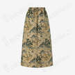 Song Brocade High-Waist Skirt (Elastic Waist)-宋錦半身長裙