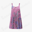 Peach Mist Phoenix Brocade Antique Silk Slip Dress - 「桃霧鳳綺」古董真絲吊帶裙