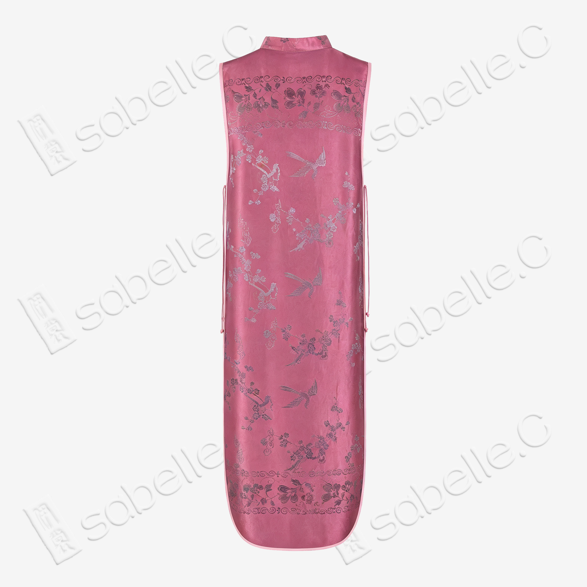 Magpie & Plum Antique Silk Qipao - 「喜上眉梢」古董真絲旗袍