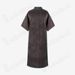 Dark Brown Antique Silk Long Tunic - 玄褐古董真絲長衫裙