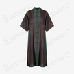 Dark Brown Antique Silk Long Tunic - 玄褐古董真絲長衫裙