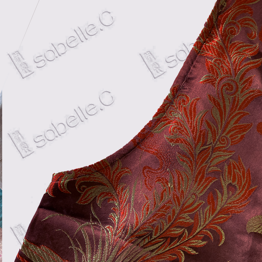 Deep Purple Floral Feast Antique Silk Qipao - 「紫絳芳筵」古董真絲旗袍