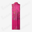 Antique Silk Qipao - 「桃霞織金」古董真絲無袖旗袍
