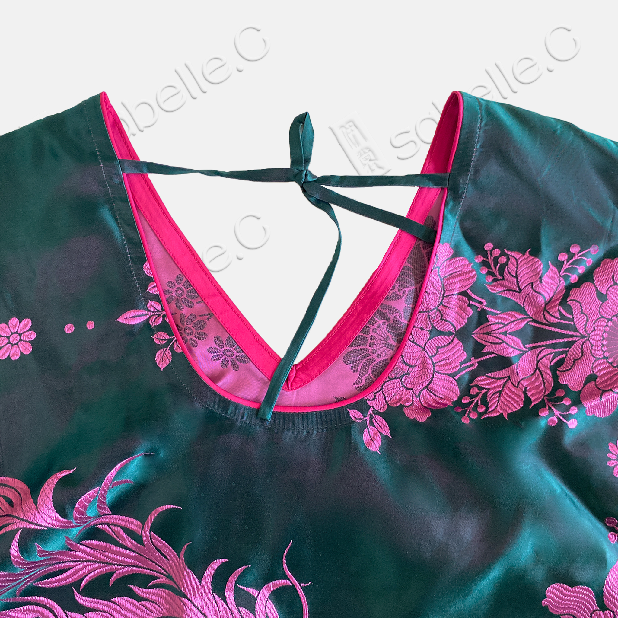 Antique Silk Long Dress - 「青梧鳳禧」古董真絲長裙