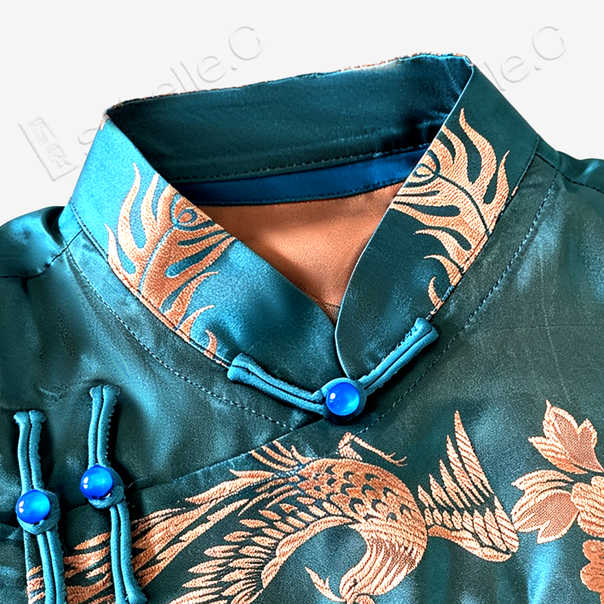 Dragon & Phoenix Antique Silk Qipao - 「龍鳳呈祥」古董真絲旗袍