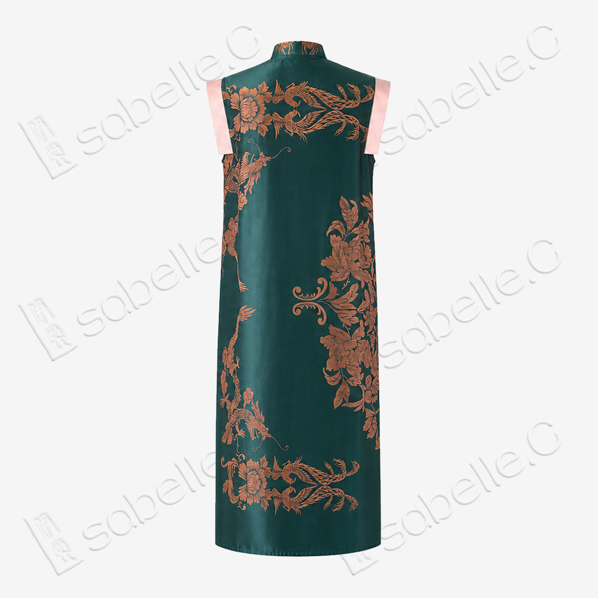 Dragon & Phoenix Antique Silk Qipao - 「龍鳳呈祥」古董真絲旗袍