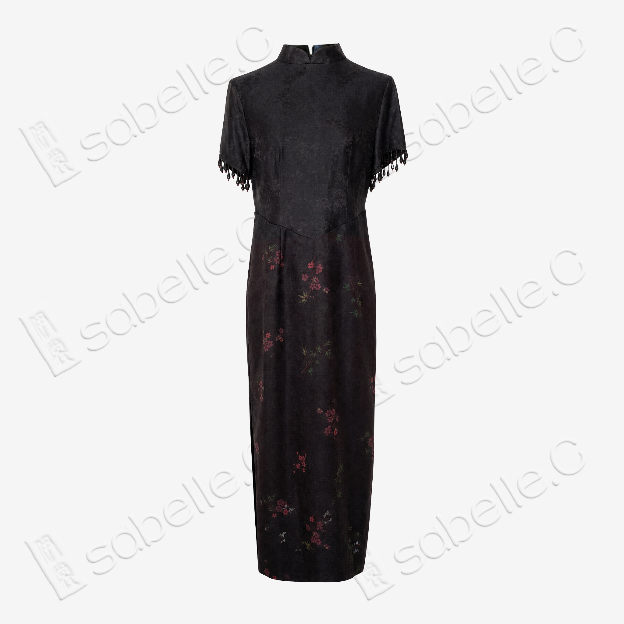 Gambiered Canton Silk Qipao - 「墨筠凝芳」香雲紗旗袍