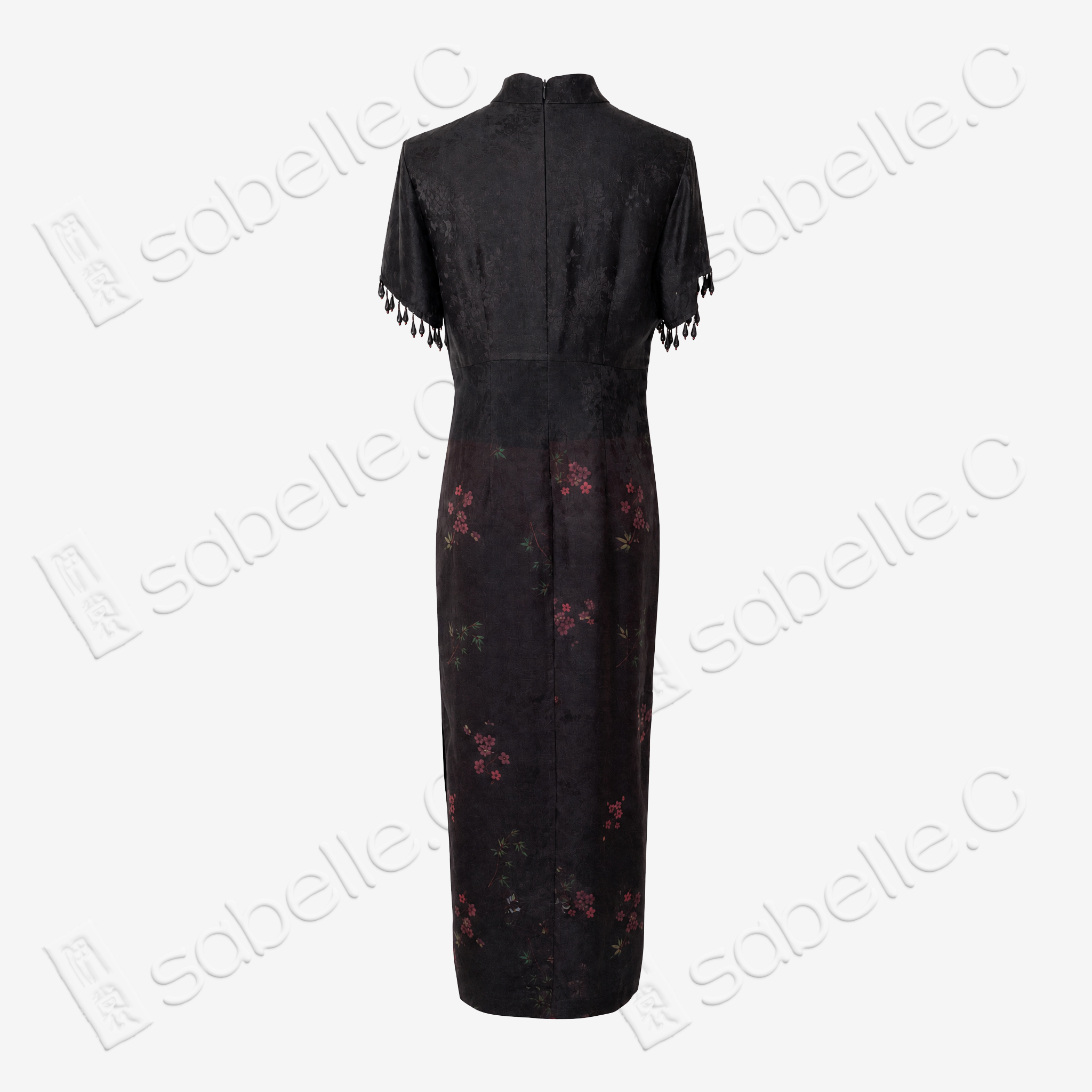 Gambiered Canton Silk Qipao - 「墨筠凝芳」香雲紗旗袍