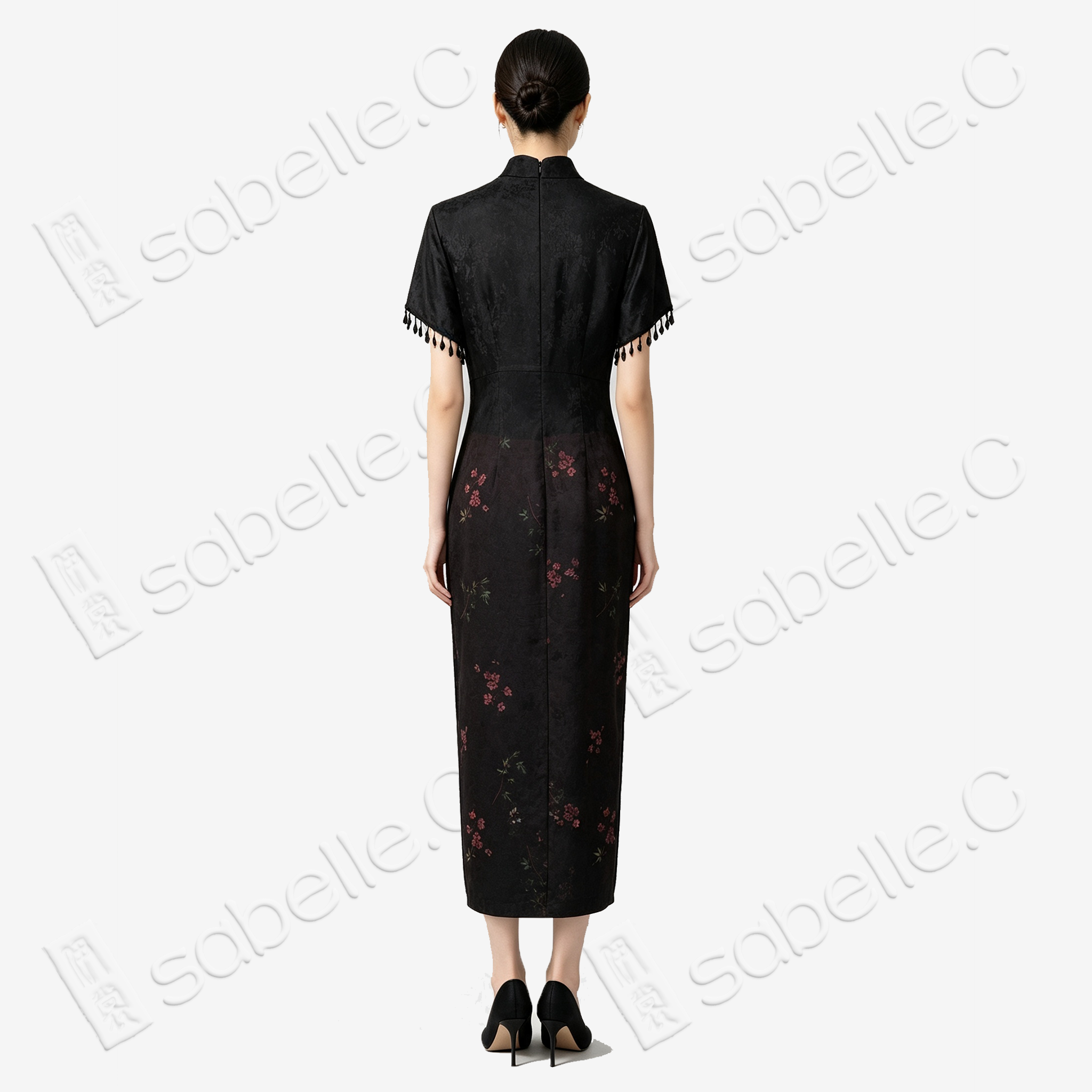 Gambiered Canton Silk Qipao - 「墨筠凝芳」香雲紗旗袍