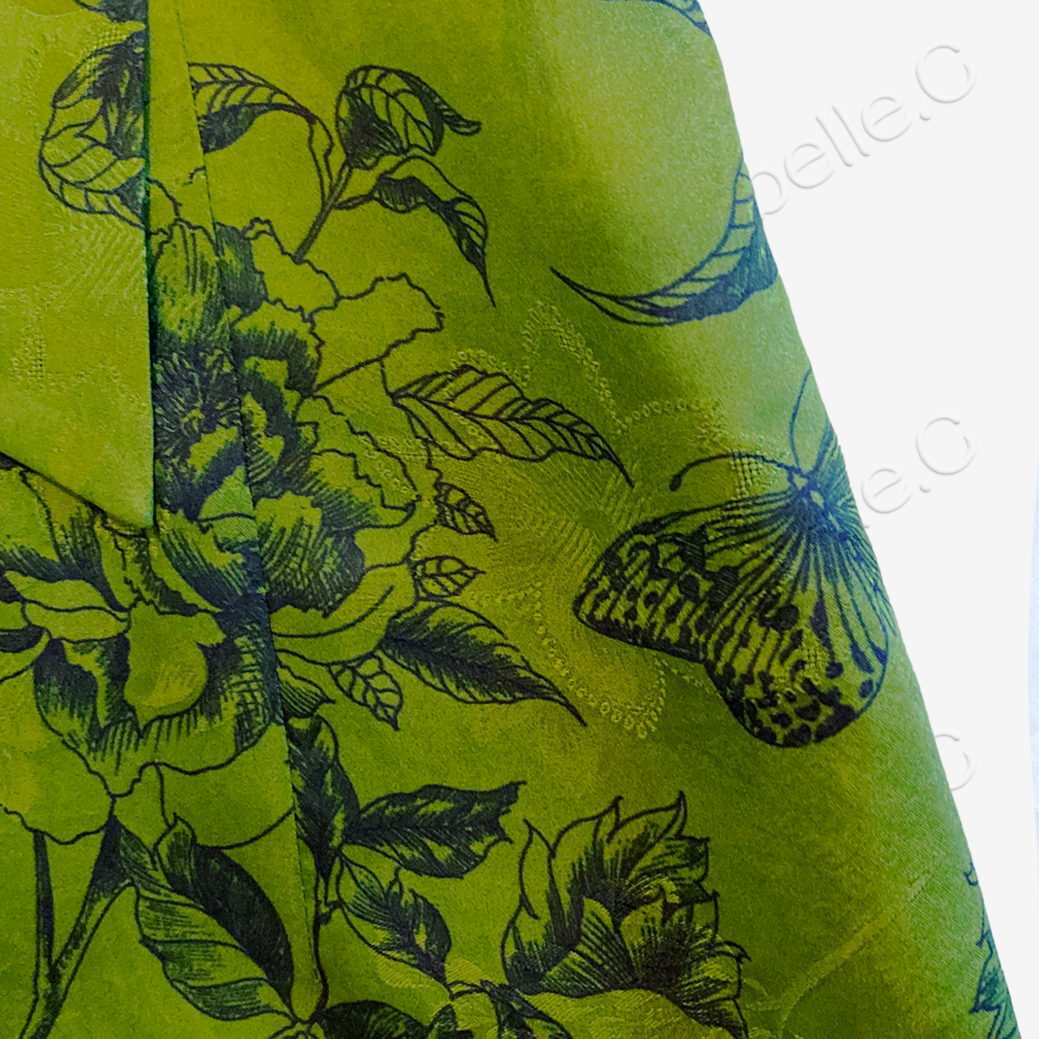 Gambiered Canton Silk Qipao - 「筠庭蝶夢」紅雲紗旗袍