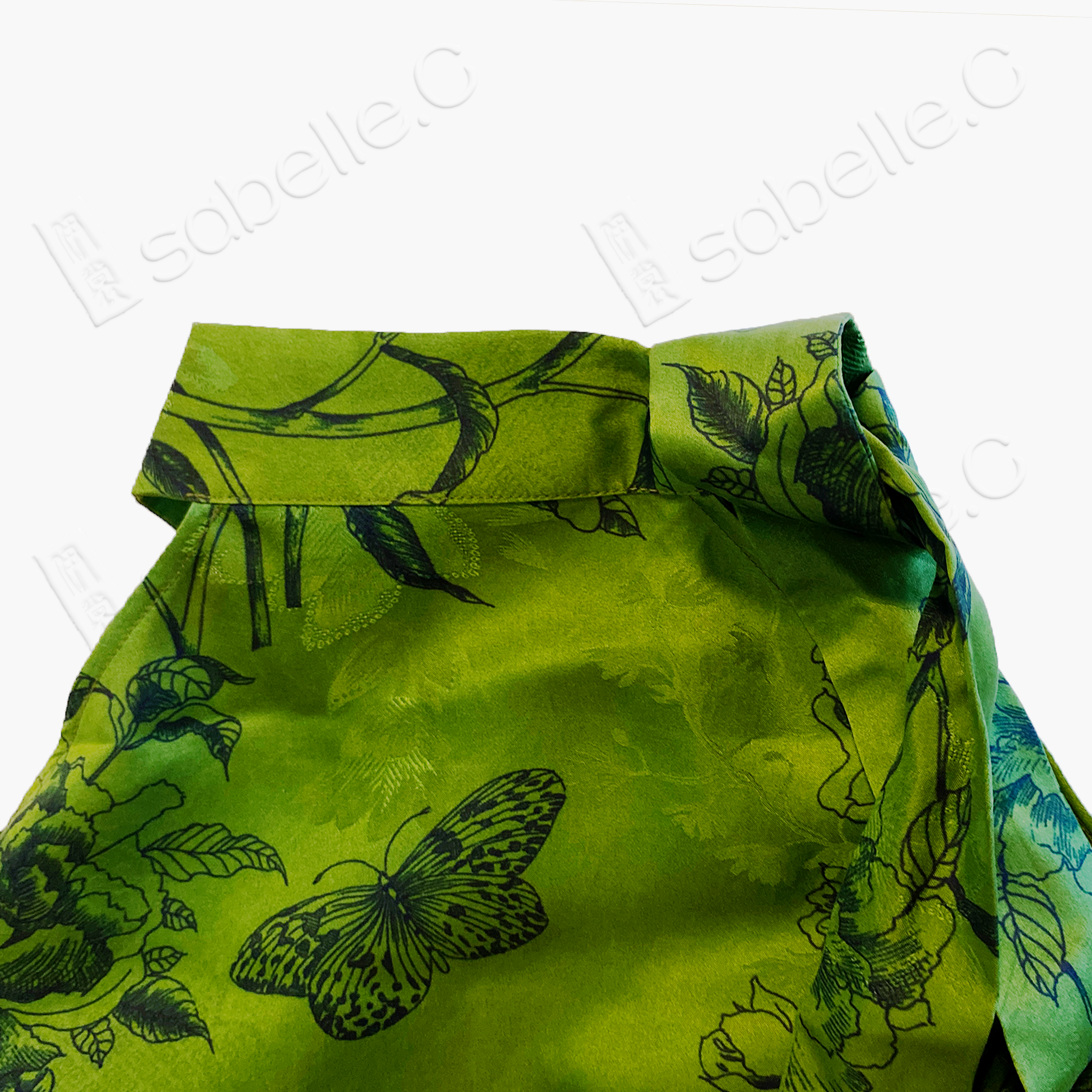 Gambiered Canton Silk Qipao - 「筠庭蝶夢」紅雲紗旗袍