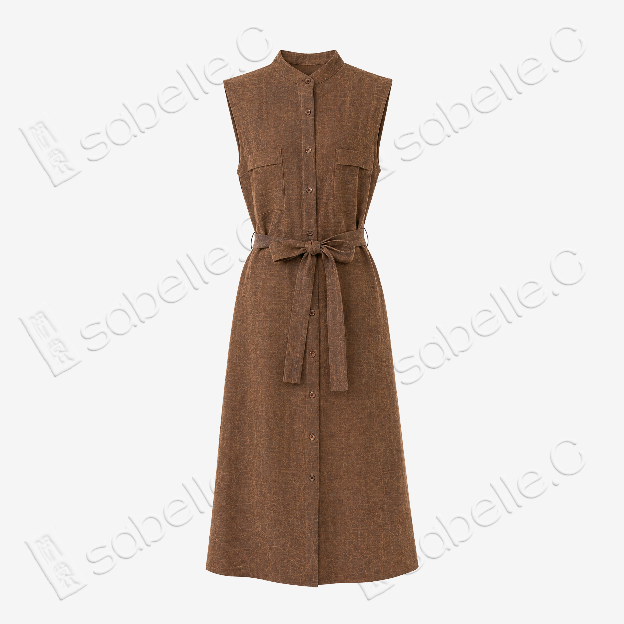 Tortoise Crack Pattern Gambiered Canton Silk Dress - 龜裂紋香雲紗長裙