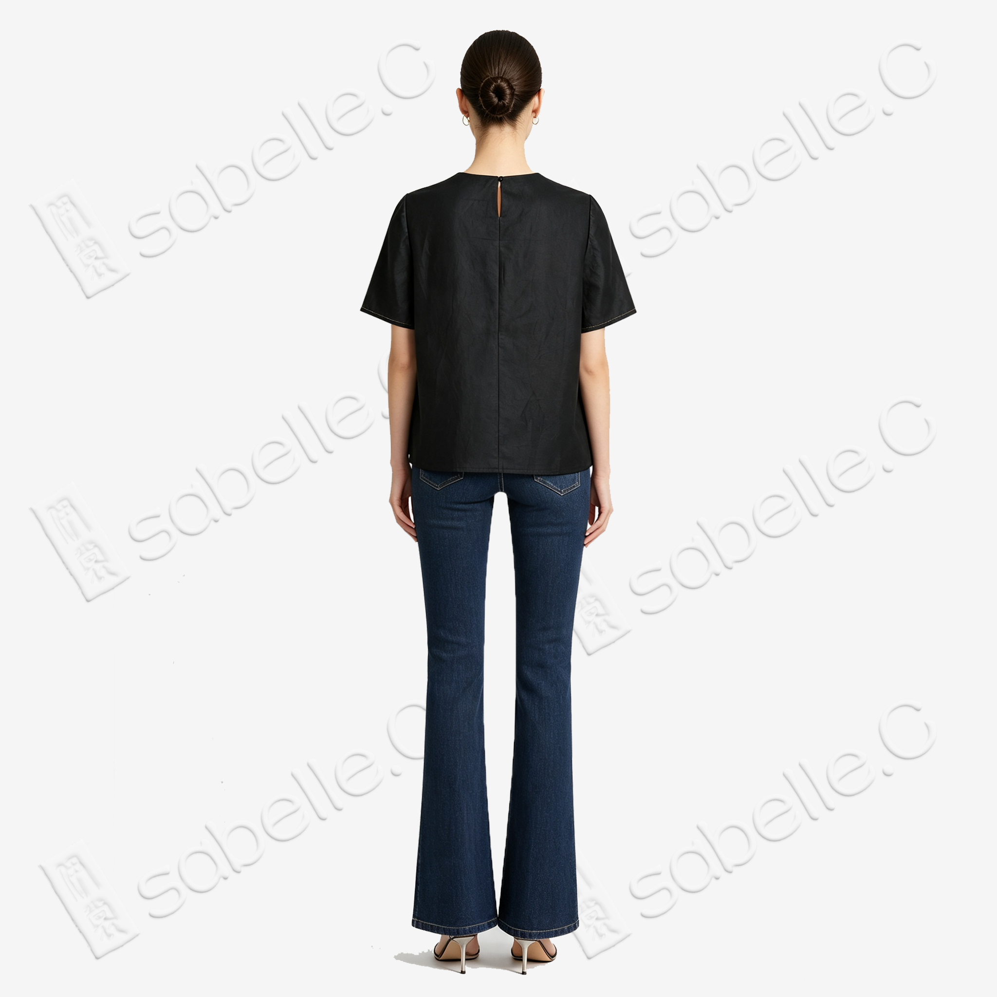 Gambiered Canton Silk Blouse - 香雲紗上衣