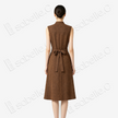 Tortoise Crack Pattern Gambiered Canton Silk Dress - 龜裂紋香雲紗長裙