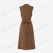 Tortoise Crack Pattern Gambiered Canton Silk Dress - 龜裂紋香雲紗長裙