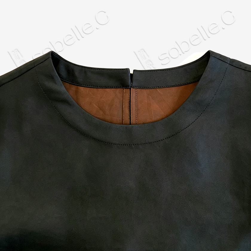 Gambiered Canton Silk Blouse - 香雲紗上衣