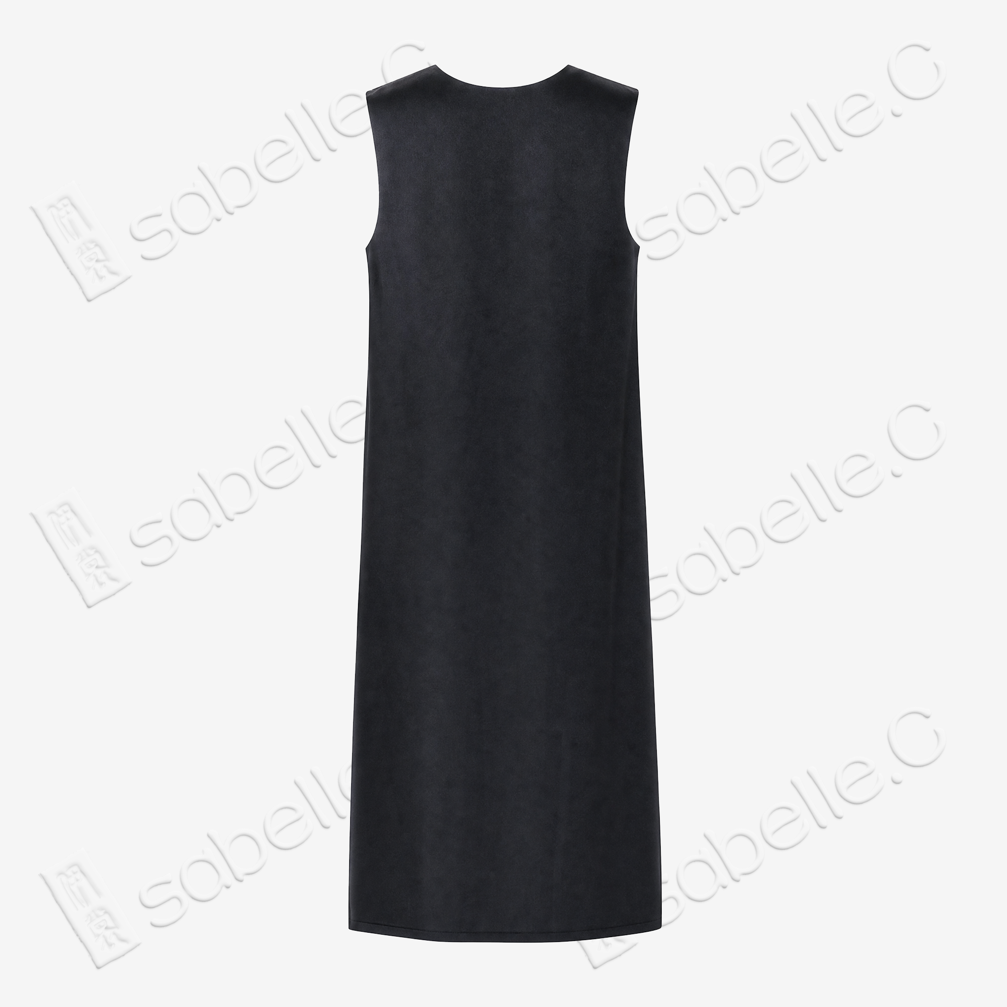 Gambiered Canton Silk Dress - 香雲紗無袖連衣裙