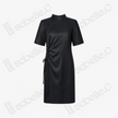 Leather‑Finish Gambiered Canton Silk Dress - 皮子料重緞香雲紗裙