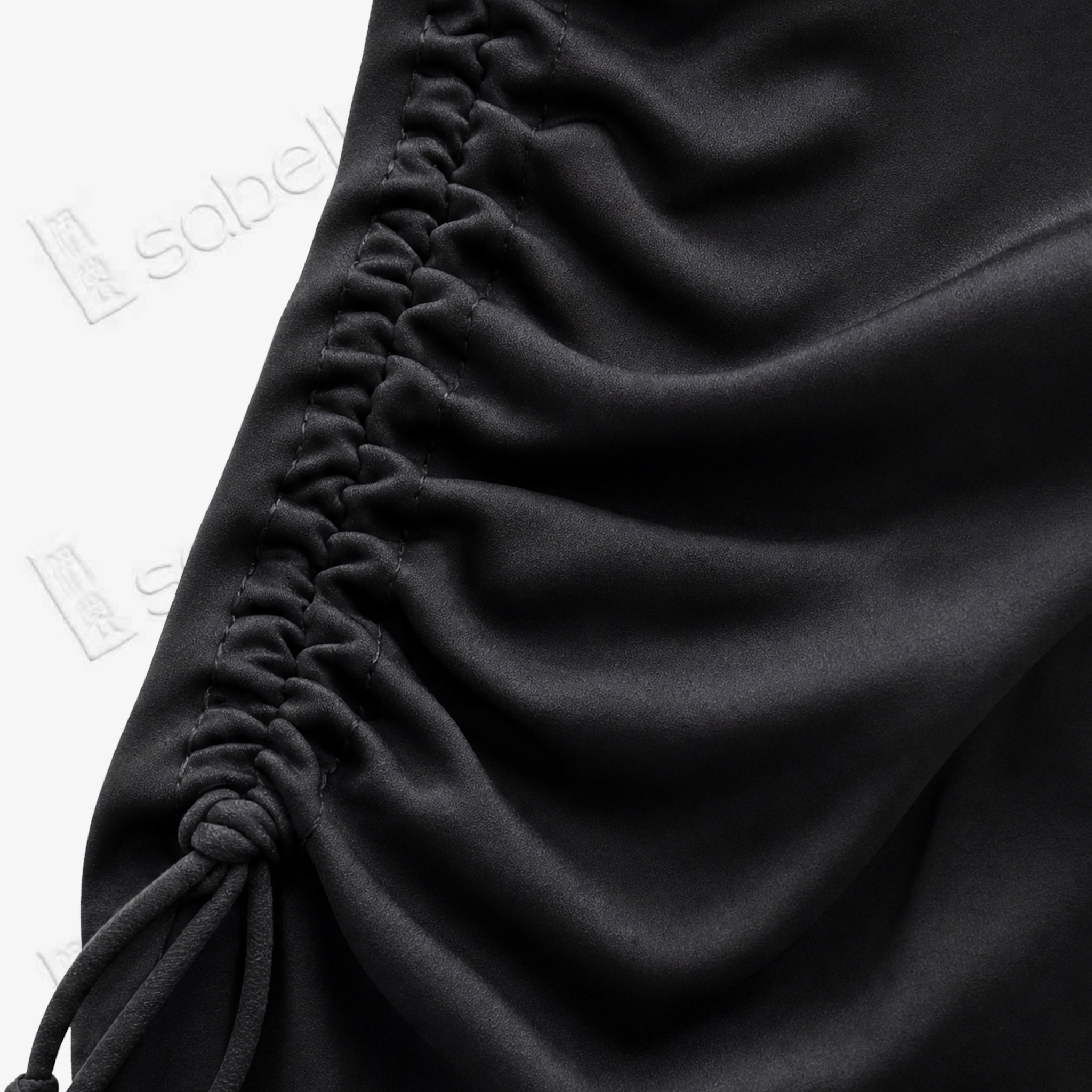 Leather‑Finish Gambiered Canton Silk Dress - 皮子料重緞香雲紗裙