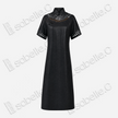 Heavy‑Satin Leather‑Finish Gambiered Canton Silk Dress - 皮子料重緞香雲紗裙
