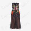 Antique Silk Long Dress - 「玄錦繁華」古董真絲長裙