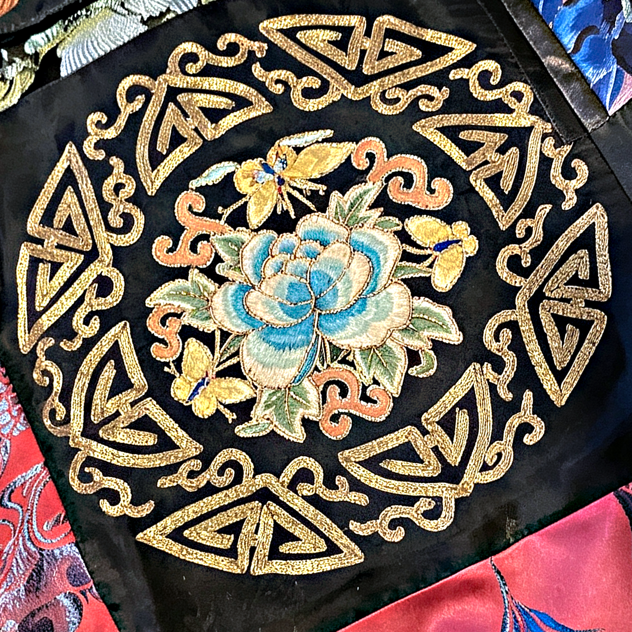 Antique Silk Long Tunic - 「百納萬花」古董真絲長裙