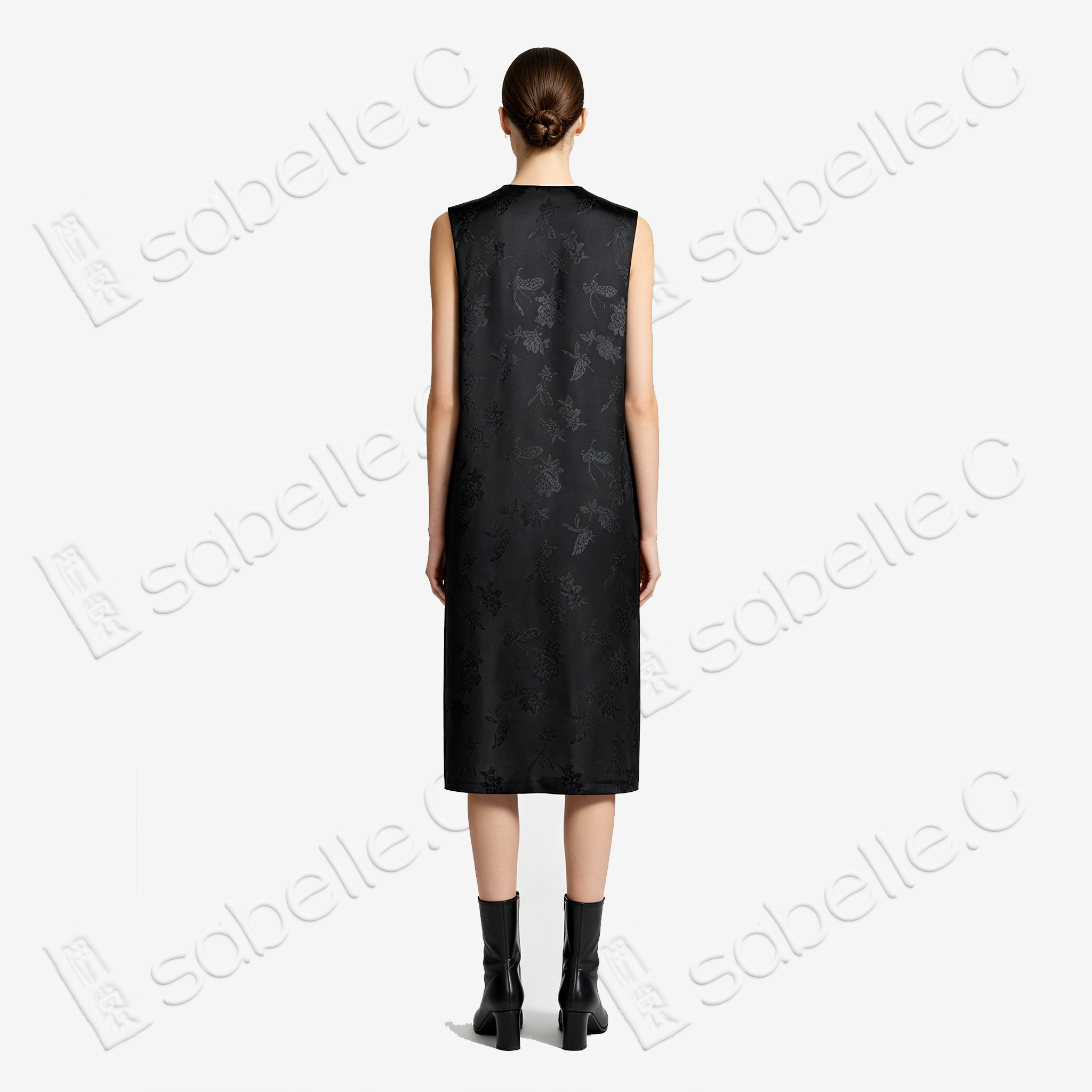 Antique Silk Long Tunic - 「百納萬花」古董真絲長裙