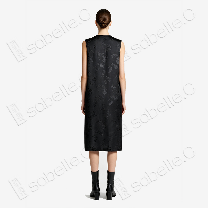 Antique Silk Long Tunic - 「百納萬花」古董真絲長裙