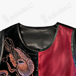 Antique Silk Patchwork Dress - 「玄緋百鳥」古董真絲拼接長裙