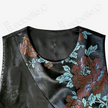 Vintage Silk Embroidered Dress - 「玄綢錦雀」古董真絲刺繡長裙
