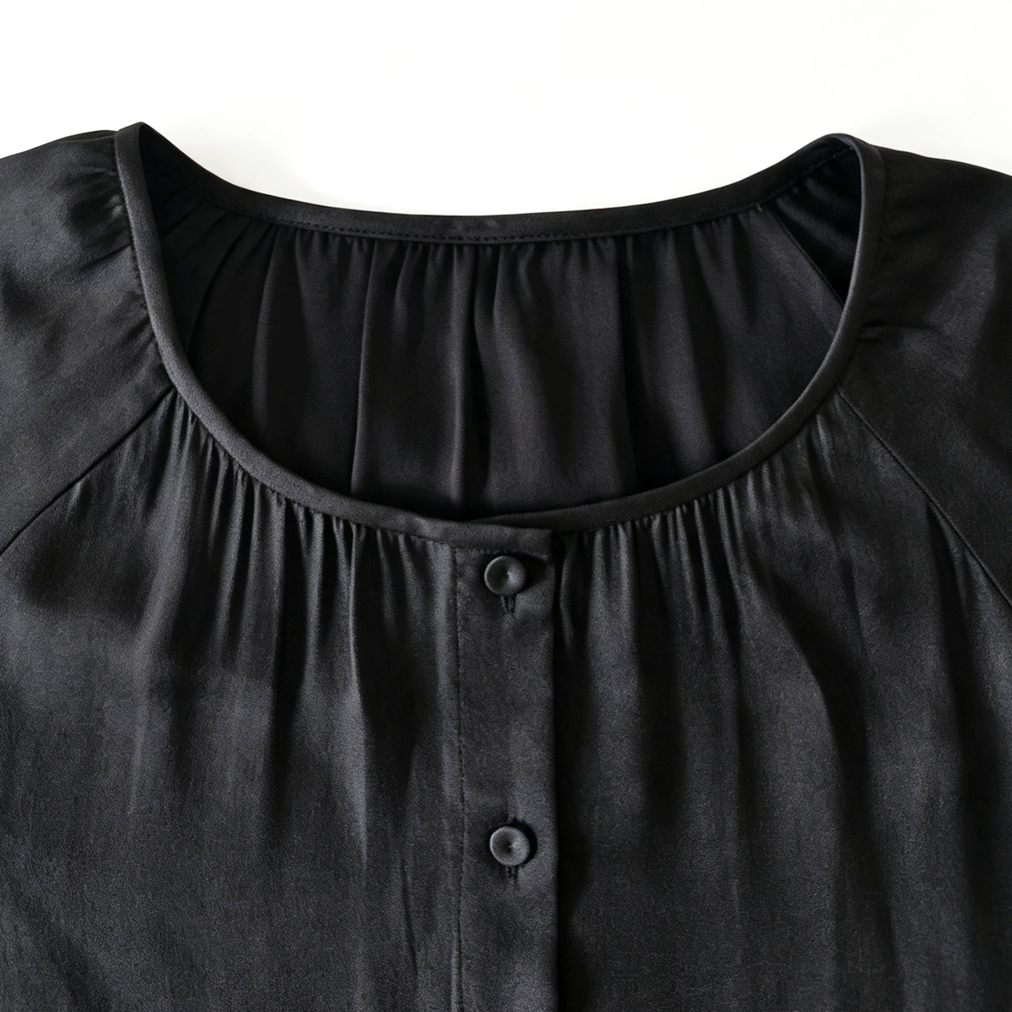 Gambiered Canton Silk Dress - 香雲紗長裙
