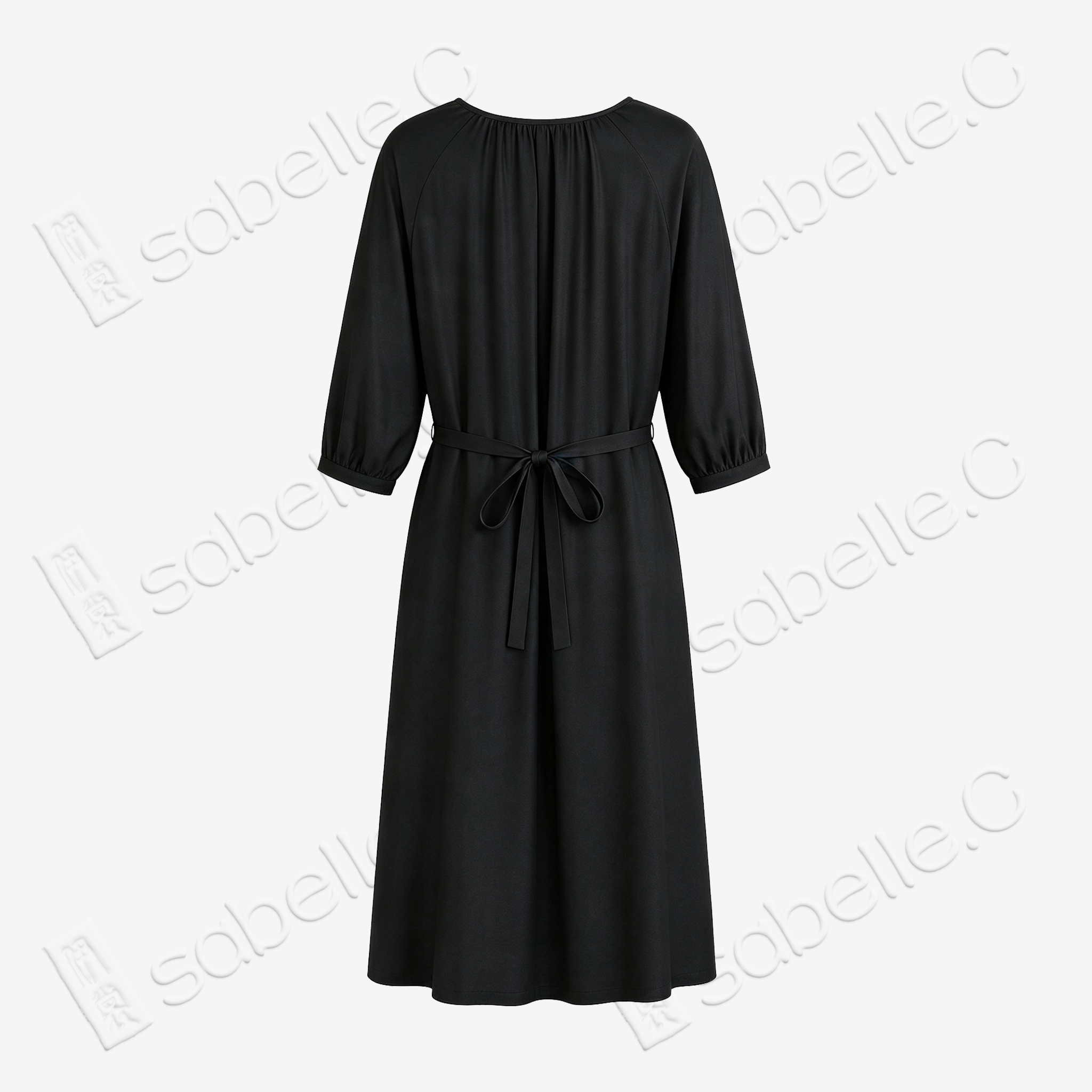 Gambiered Canton Silk Dress - 香雲紗長裙