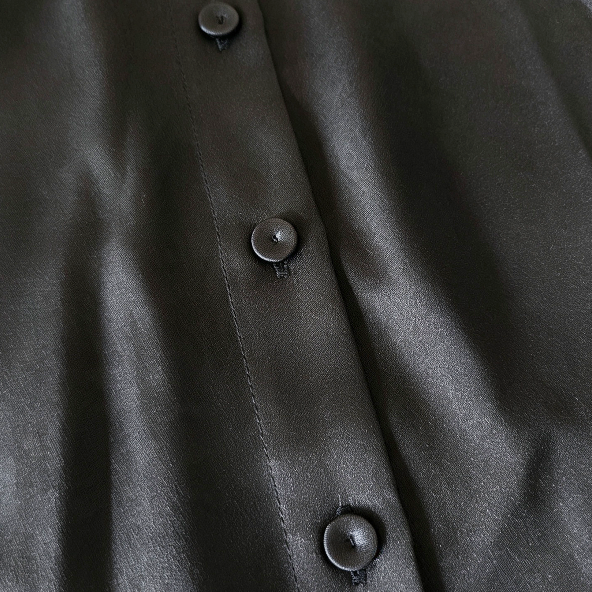 Gambiered Canton Silk Dress - 香雲紗長裙