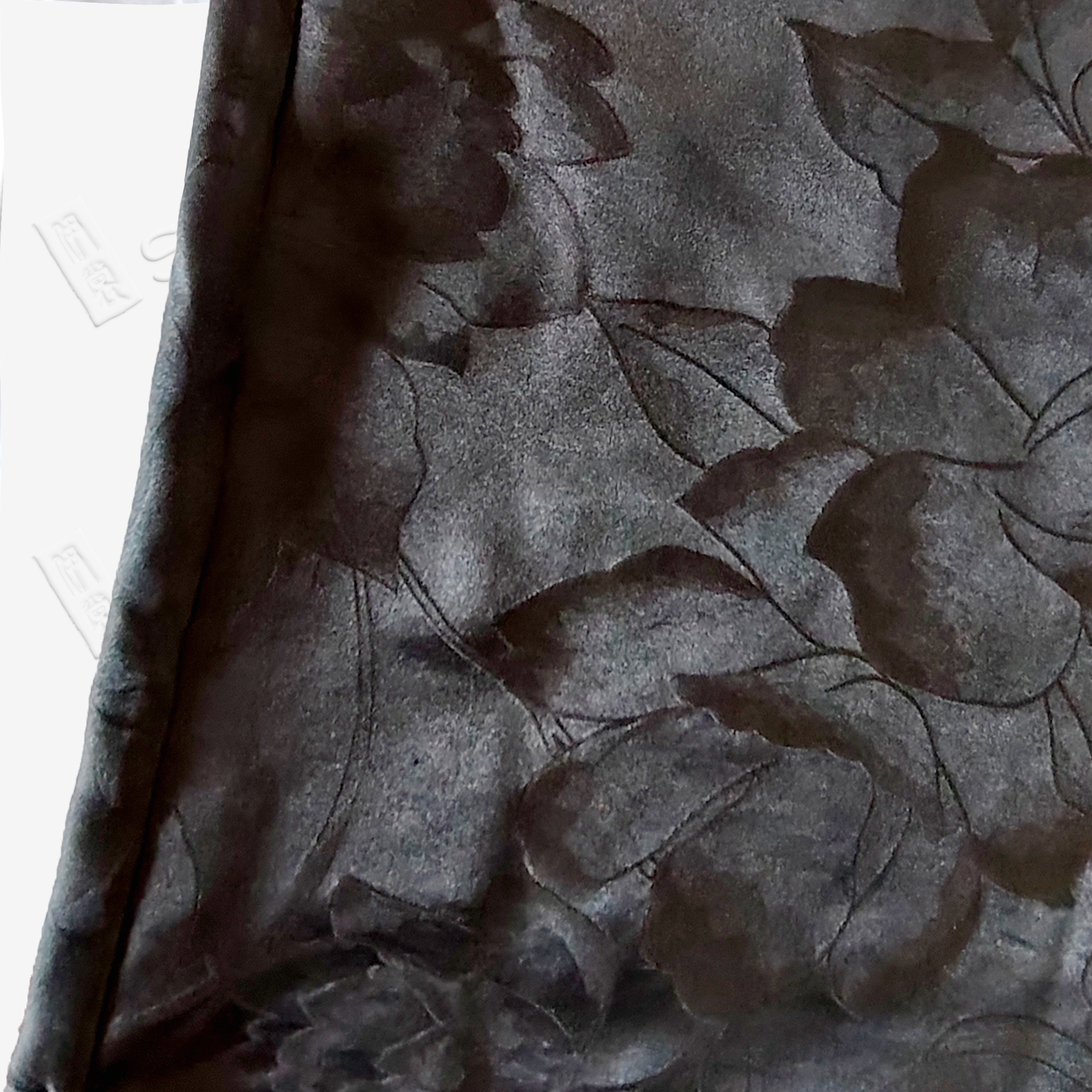 Gambiered Canton Silk Long Dress - 「墨影清韶」香雲紗連衣裙